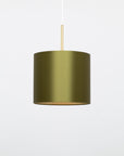 Avocado Satin Silk Gold Lining Lampshade