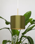Avocado Satin Silk Gold Lining Lampshade