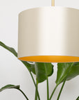 Caribou Satin Silk Gold Lining Lampshade