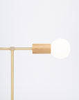 Oslo Double Sphere Dim to Warm Oak Table Lamp