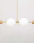 Oslo Six Sphere Dim to Warm Articulating Oak Pendant