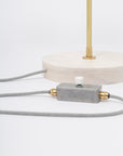 Oslo White Ash Double Sphere Dim To Warm Table Lamp