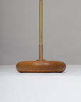 Pebble Smoked Oak Disc Sphere Table Lamp