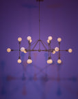 Six Arm Eighteen Sphere Lobby Chandelier