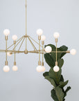 Six Arm Eighteen Sphere Lobby Chandelier