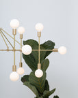 Six Arm Eighteen Sphere Lobby Chandelier