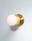 Sphere Disc Flush Mount Wall Sconce
