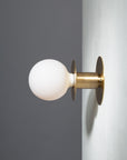 Sphere Disc Flush Mount Wall Sconce