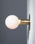 Sphere Disc Flush Mount Wall Sconce