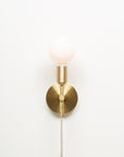 Sphere Stem Wall Mount Sconce Integrated Dimmer