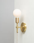 Sphere Stem Wall Mount Sconce Integrated Dimmer