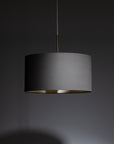 Storm Grey Linen Champagne Lining Lampshade