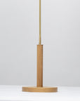 Matte Glass Sphere Light Engine Oak Floor Lamp