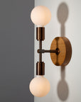 Double Sphere Bronze Oak Mount