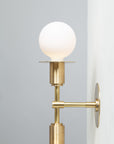 Double Sphere Disc Flush Mount Wall Light Sconce