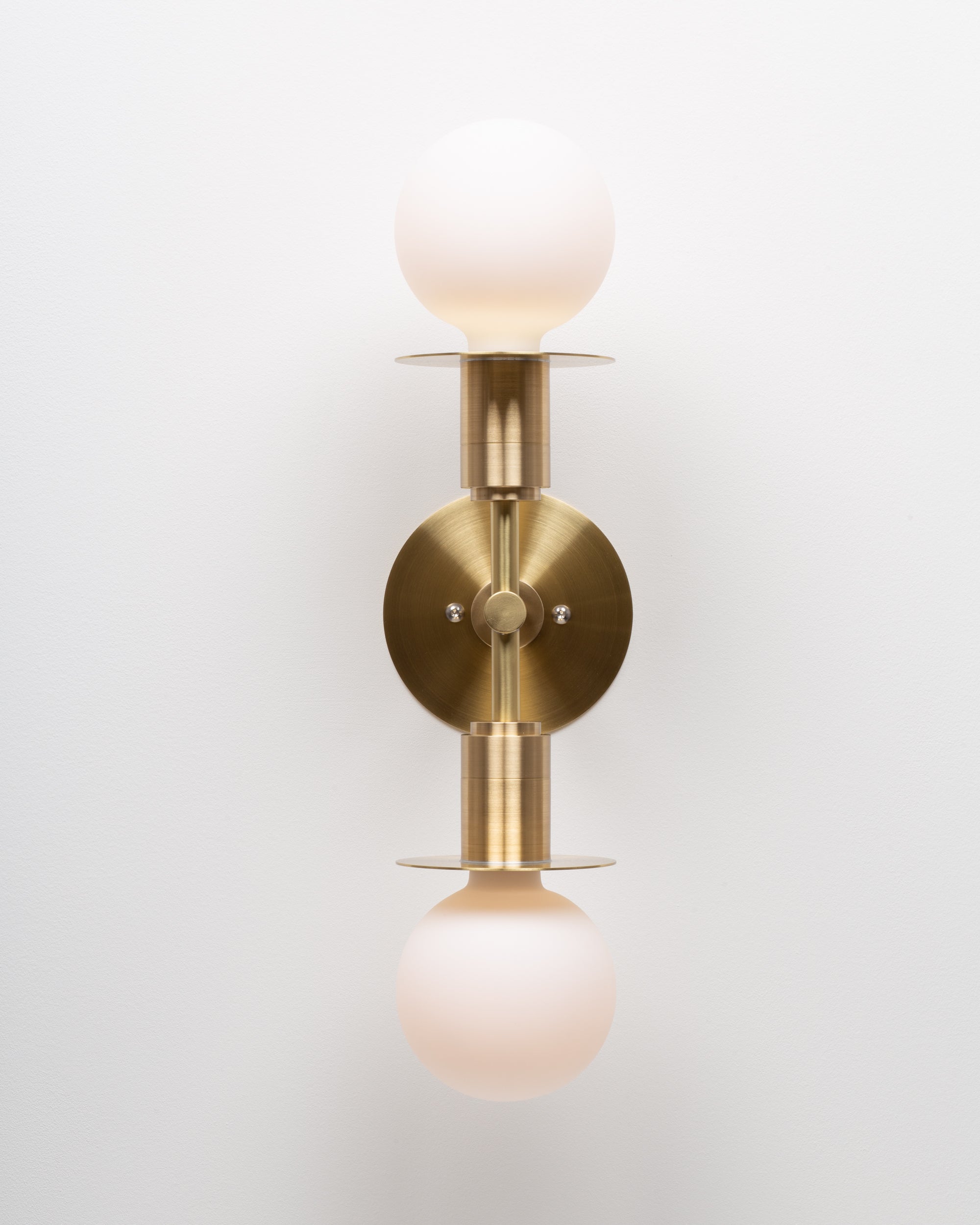 Double Sphere Disc Flush Mount Wall Light Sconce