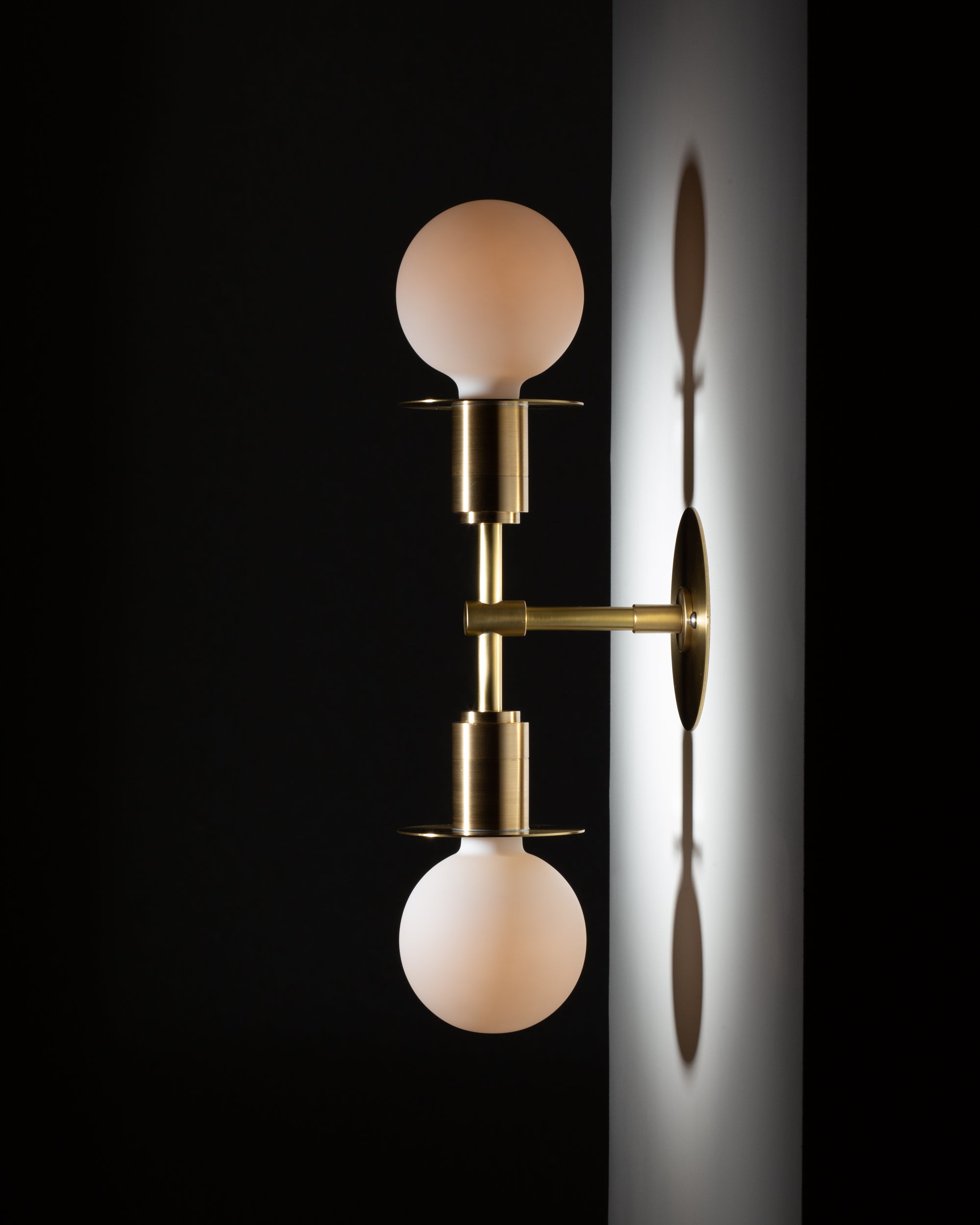 Double Sphere Disc Flush Mount Wall Light Sconce