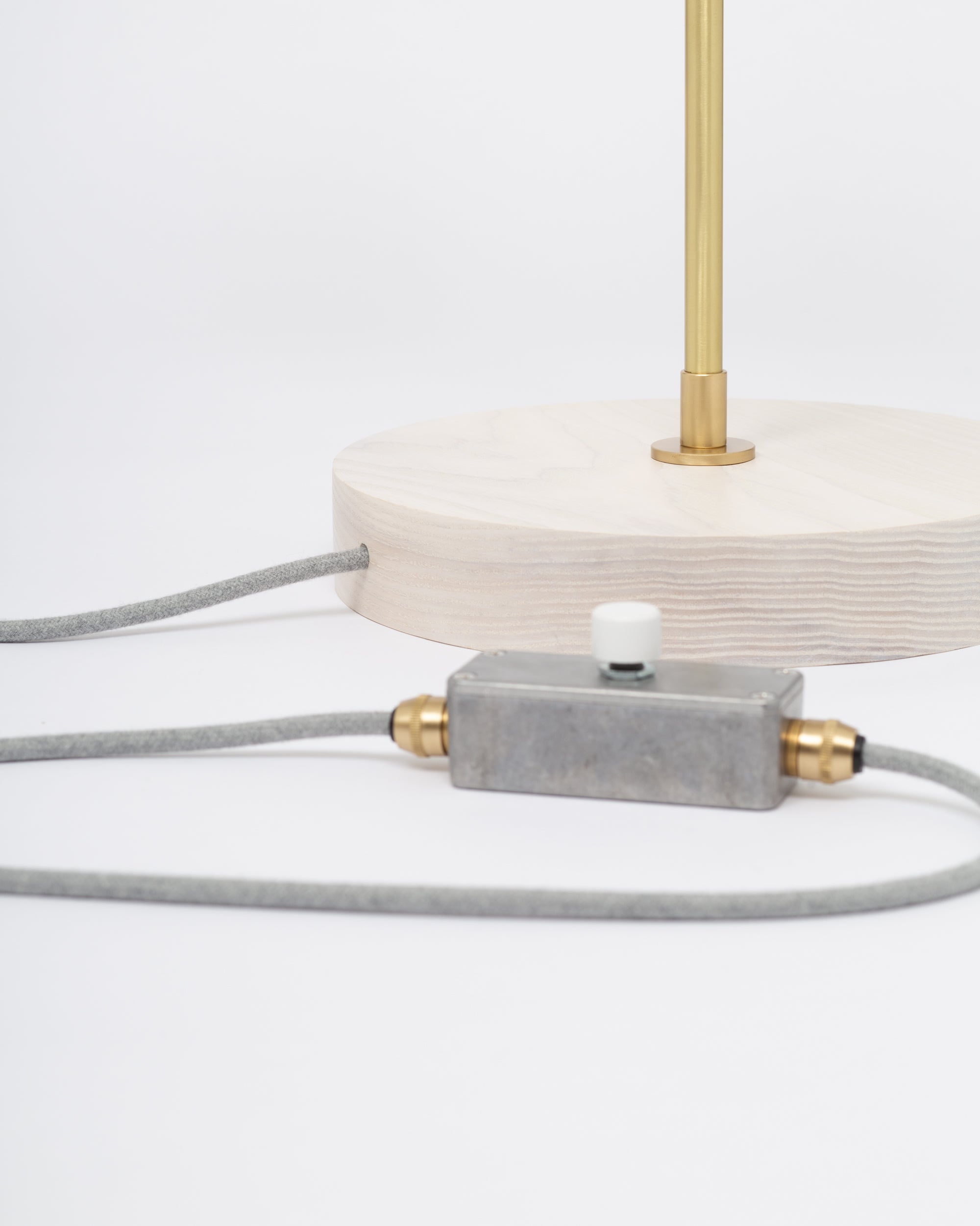 Oslo White Ash Double Sphere Dim To Warm Table Lamp