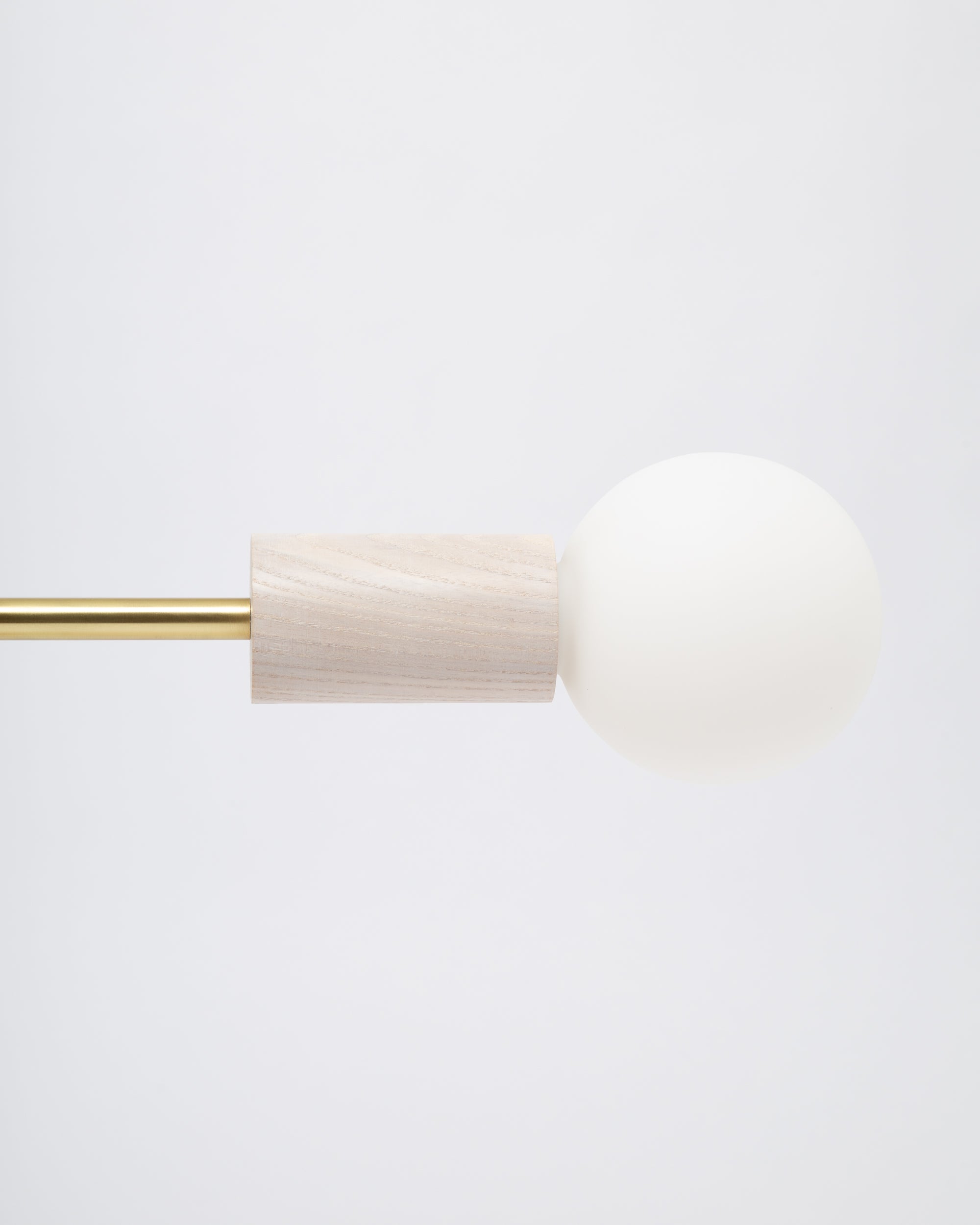 Oslo White Ash Double Sphere Dim To Warm Table Lamp