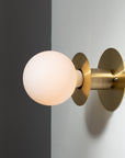 Sphere Disc Flush Mount Wall Sconce