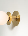 Sphere Disc Flush Mount Wall Sconce