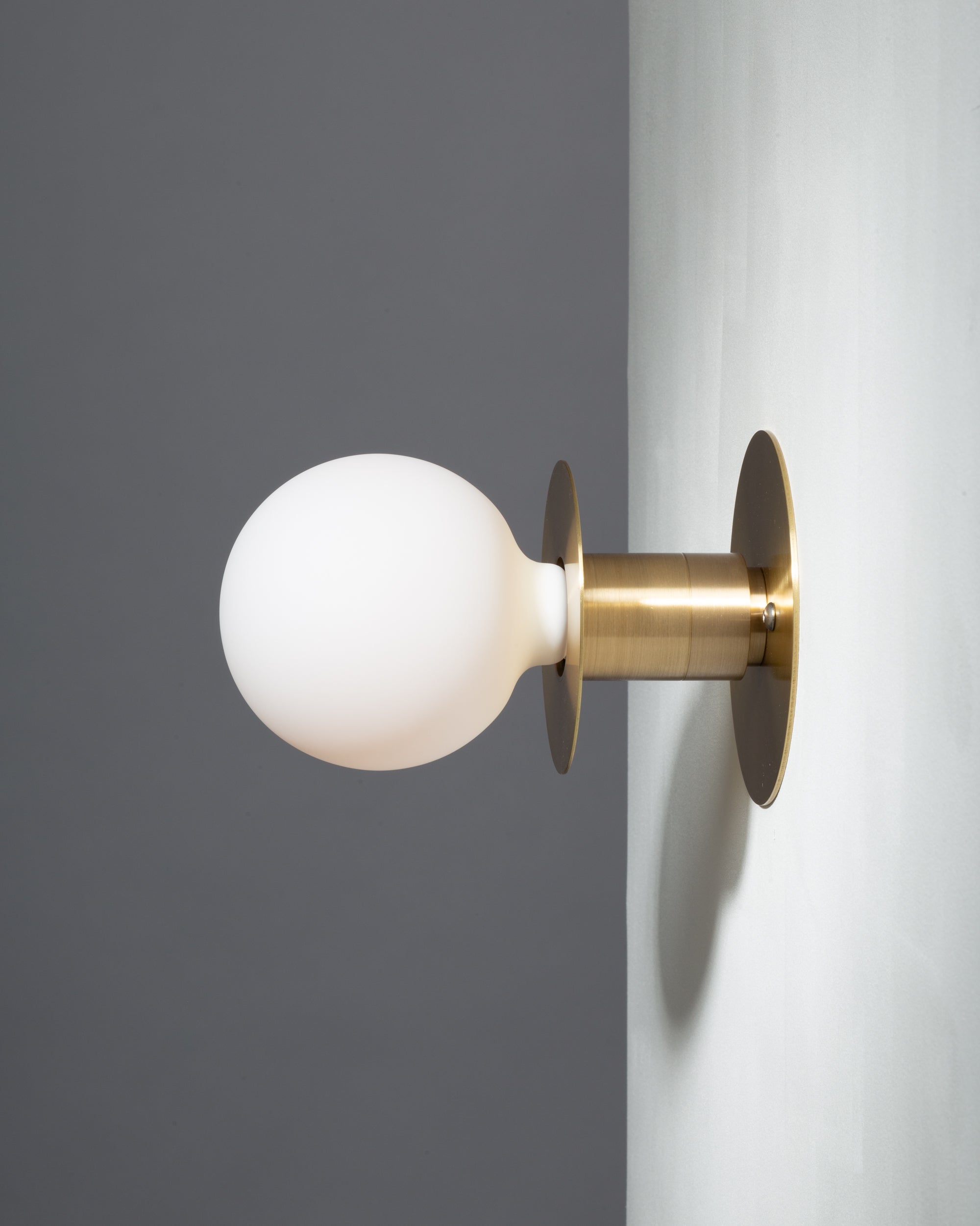 Sphere Disc Flush Mount Wall Sconce