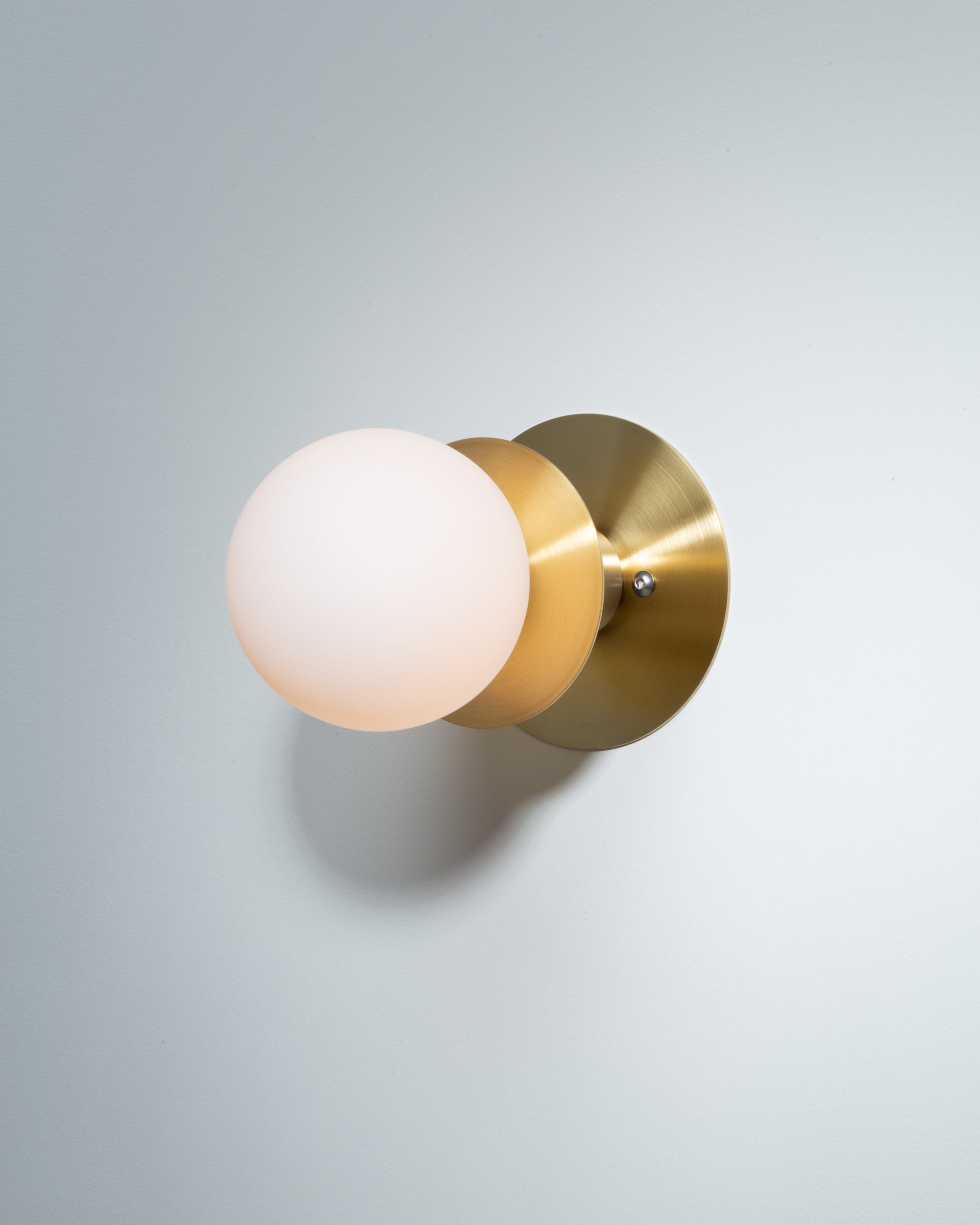 Sphere Disc Flush Mount Wall Sconce