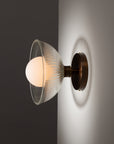 Holophane Dome Sphere Bronze Wall Light