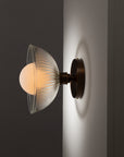 Holophane Dome Sphere Bronze Wall Light