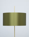 AVOCADO SATIN SILK OAK FLOOR LAMP