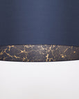 Ink Navy Blue Silk Gold Space Marble Lampshade