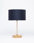 Ink Navy Blue Silk Gold Space Marble Lampshade