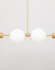 Oslo Six Sphere Dim to Warm Articulating Oak Pendant