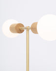 Oslo Double Sphere Dim to Warm Oak Table Lamp