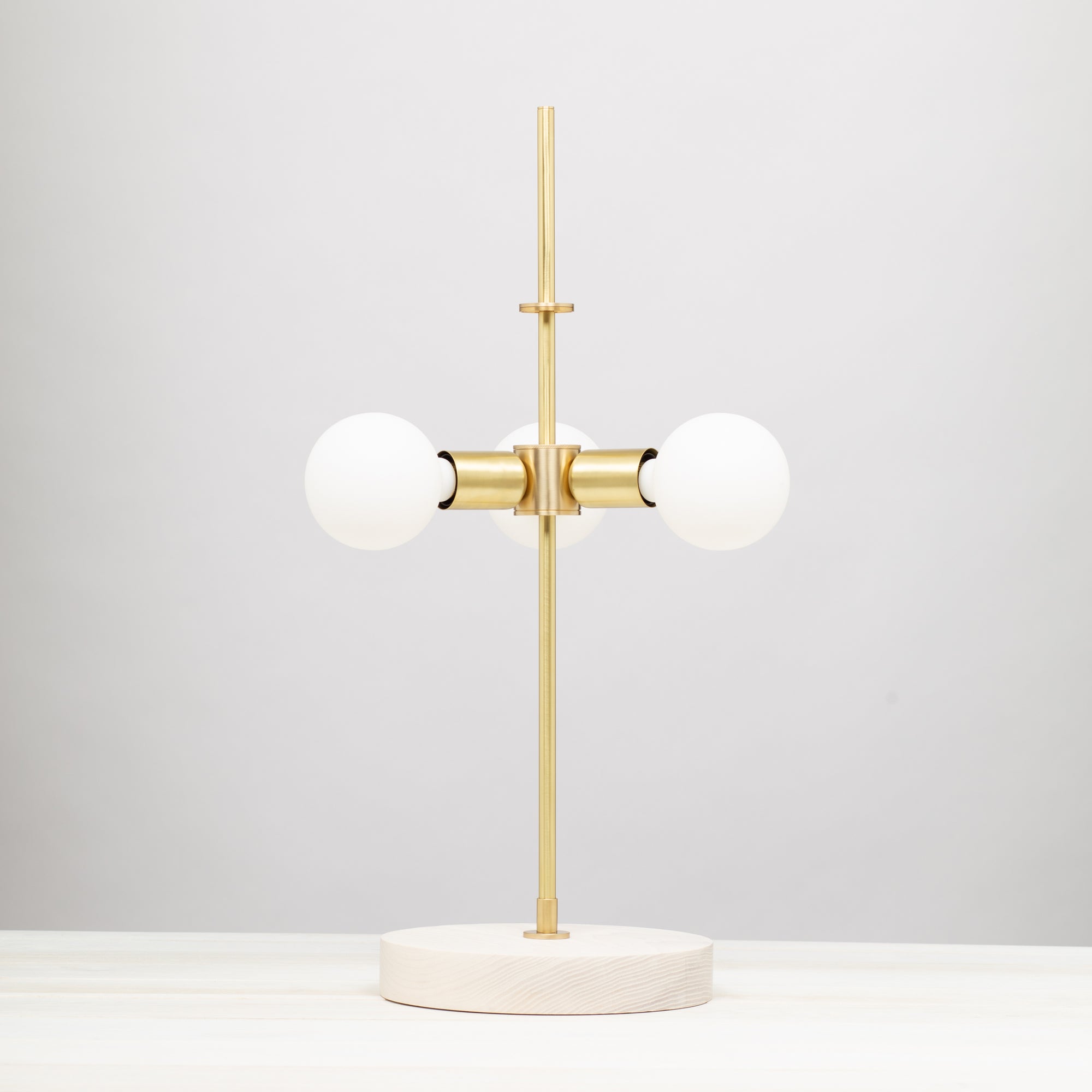 Porcelain Silk White Ash Table Lamp