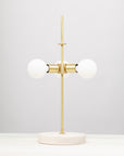 Porcelain Silk White Ash Table Lamp