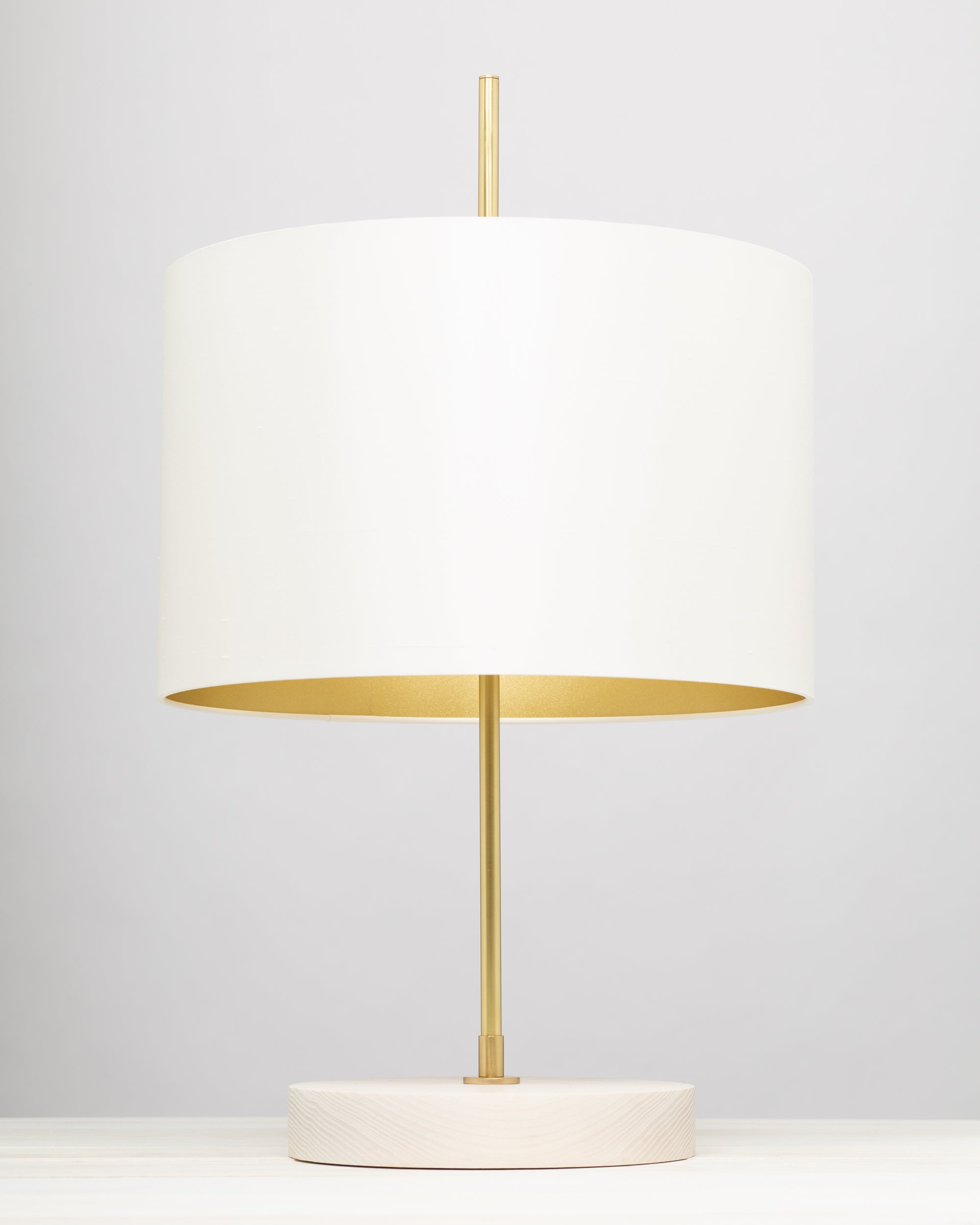 Porcelain Silk White Ash Table Lamp